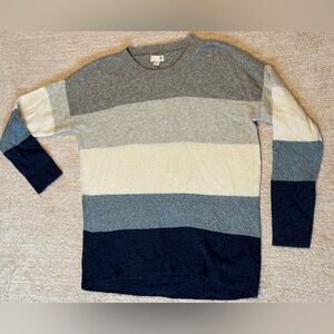 SO Striped Color block Sweater Crewneck Size M (juniors)